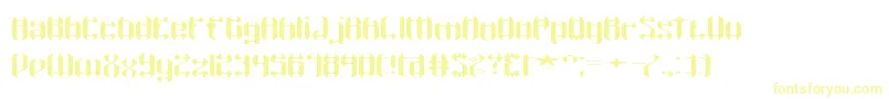 WyvernWingsWydeBrk Font – Yellow Fonts on White Background