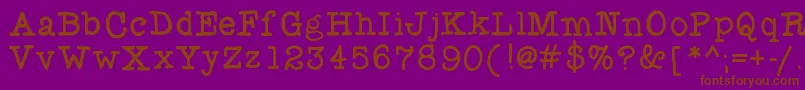 More about Flocked3 Font Flocked3 Font – Brown Fonts on Purple Background