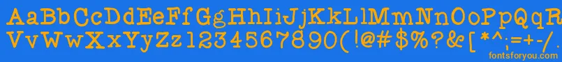 Подробнее о шрифте Flocked3 Шрифт Flocked3 – оранжевые шрифты на синем фоне