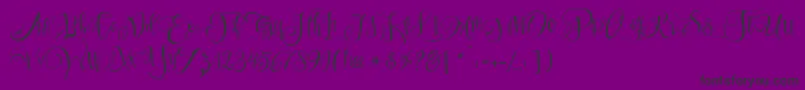 SweetlineFree Font – Black Fonts on Purple Background