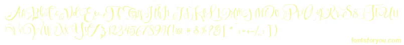 SweetlineFree-Schriftart – Gelbe Schriften