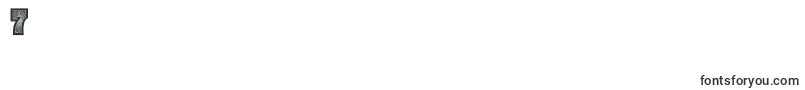 Burrisblack Font – Fonts for Digit 7