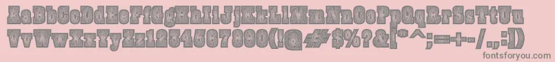 Burrisblack Font – Gray Fonts on Pink Background