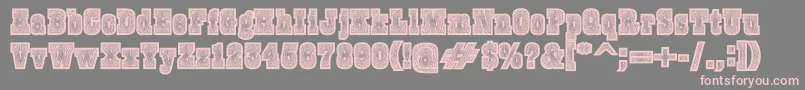 Burrisblack Font – Pink Fonts on Gray Background