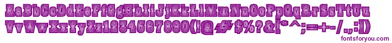 Police Burrisblack – polices violettes