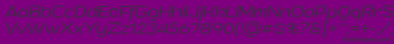 GrandilightitalicPersonalUse Font – Black Fonts on Purple Background