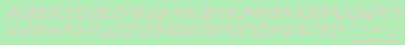 GrandilightitalicPersonalUse Font – Pink Fonts on Green Background