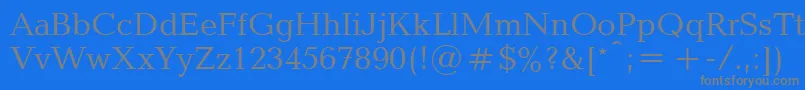 UkBaltica Font – Gray Fonts on Blue Background