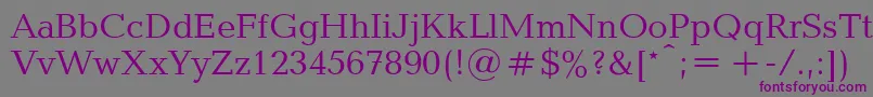 UkBaltica Font – Purple Fonts on Gray Background