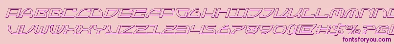 Jumptroops3Dital Font – Purple Fonts on Pink Background