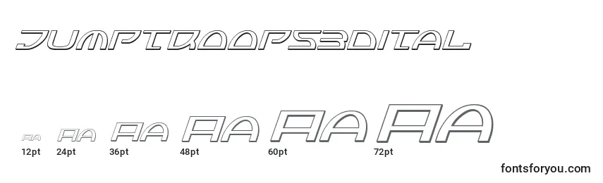 Jumptroops3Dital Font Sizes