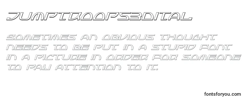 Schriftart Jumptroops3Dital