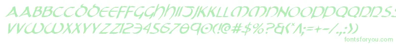 Fonte TristramItalic – fontes verdes