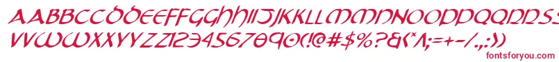 Fonte TristramItalic – fontes vermelhas