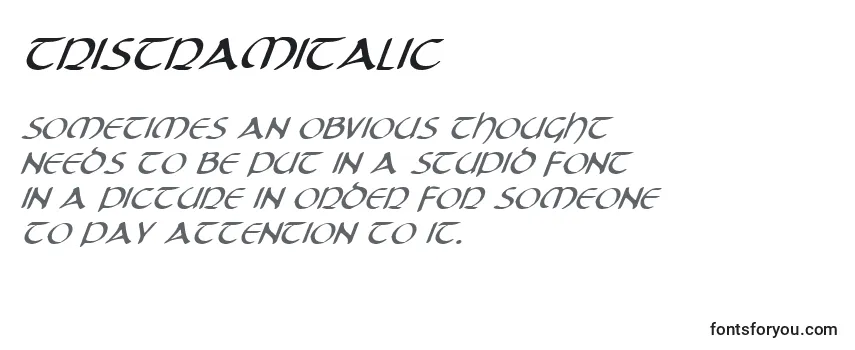 TristramItalic Font