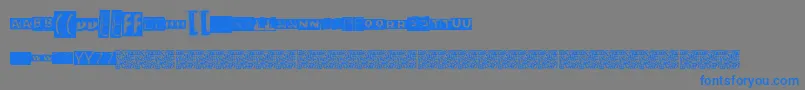 Neontaste Font – Blue Fonts on Gray Background