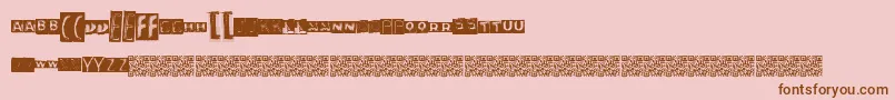 Neontaste Font – Brown Fonts on Pink Background