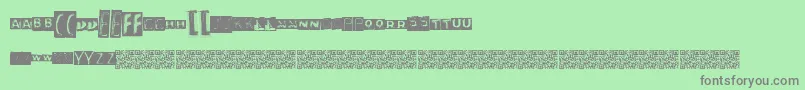 Czcionka Neontaste – szare czcionki na zielonym tle