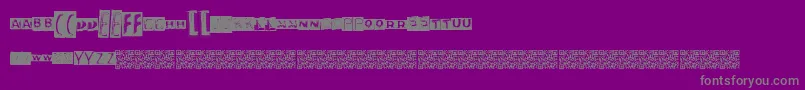 Police Neontaste – polices grises sur fond violet