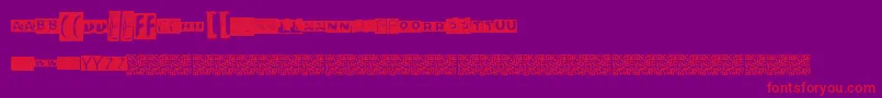 Neontaste Font – Red Fonts on Purple Background