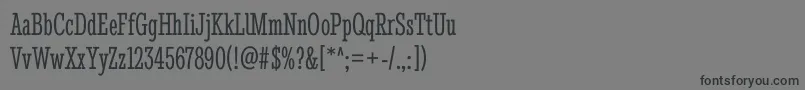 Шрифт StintultracondensedRegular – чёрные шрифты на сером фоне