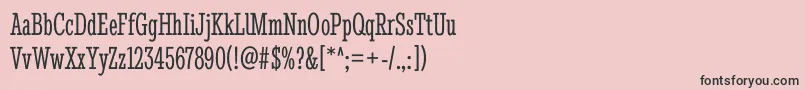 フォントStintultracondensedRegular – ピンクの背景に黒い文字