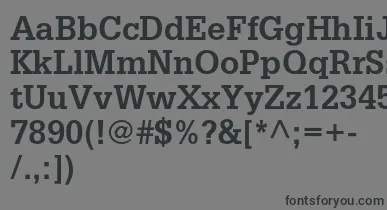 GlyphaltstdBold font – Black Fonts On Gray Background