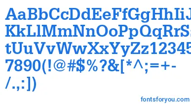 GlyphaltstdBold font – Blue Fonts On White Background
