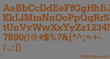 GlyphaltstdBold font – Brown Fonts On Gray Background