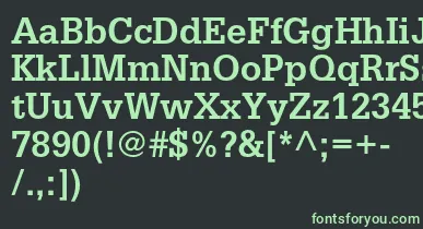 GlyphaltstdBold font – Green Fonts On Black Background