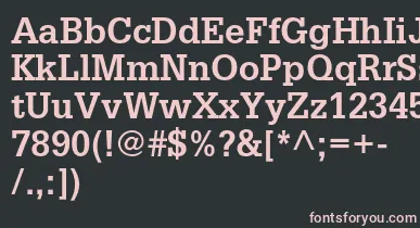GlyphaltstdBold font – Pink Fonts On Black Background