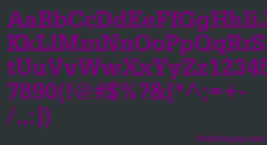 GlyphaltstdBold font – Purple Fonts On Black Background