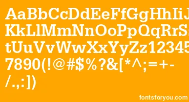 GlyphaltstdBold font – White Fonts On Orange Background