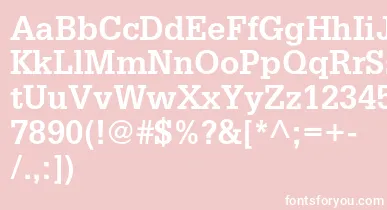 GlyphaltstdBold font – White Fonts On Pink Background