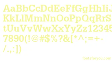 GlyphaltstdBold font – Yellow Fonts On White Background