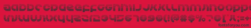 Kovacsgrad Font – Black Fonts on Red Background