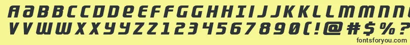 Lightsidertitle Font – Black Fonts on Yellow Background