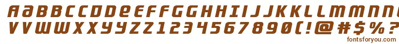 フォントLightsidertitle – 白い背景に茶色のフォント