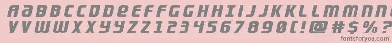 Lightsidertitle Font – Gray Fonts on Pink Background