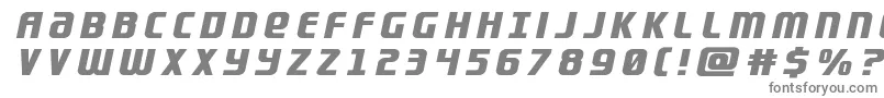 Lightsidertitle-fontti – harmaat kirjasimet valkoisella taustalla