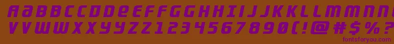 Lightsidertitle Font – Purple Fonts on Brown Background