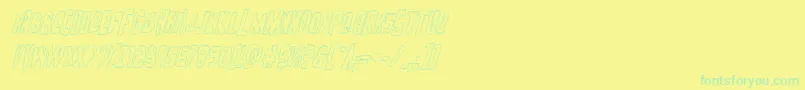 Подробнее о шрифте Zakensteinoutital Шрифт Zakensteinoutital – зелёные шрифты на жёлтом фоне