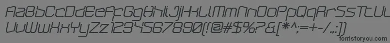 ArcticpatrolBolditalic Font – Black Fonts on Gray Background