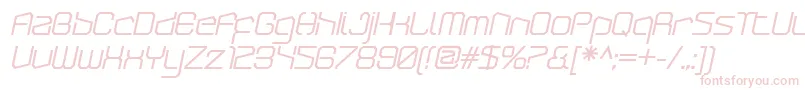 ArcticpatrolBolditalic Font – Pink Fonts on White Background