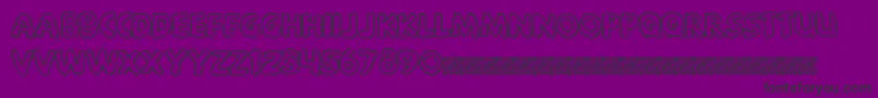 Bigsmoke-fontti – mustat fontit violetilla taustalla