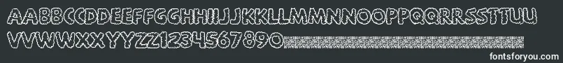 Шрифт Bigsmoke – белые шрифты на чёрном фоне
