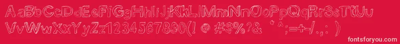 Подробнее о шрифте BobsmadeFontByBobsmade Шрифт BobsmadeFontByBobsmade – розовые шрифты на красном фоне