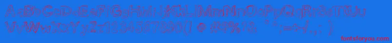 BobsmadeFontByBobsmade Font – Red Fonts on Blue Background