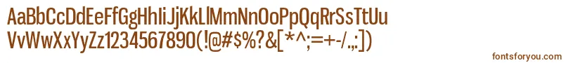 Шрифт GnuolaneRg – коричневые шрифты на белом фоне