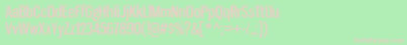 GnuolaneRg Font – Pink Fonts on Green Background